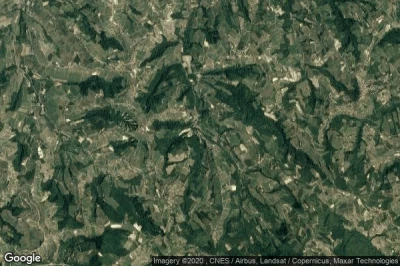 Vue aérienne de Trezzo Tinella