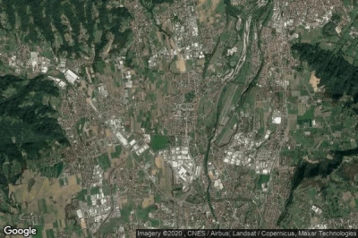 Vue aérienne de Brembate di Sopra