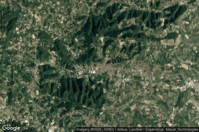 Vue aérienne de Corneliano dAlba