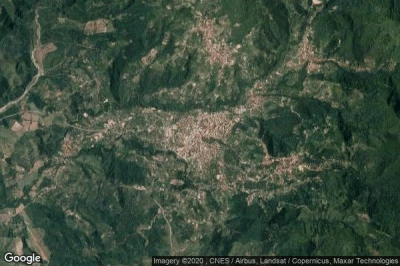 Vue aérienne de Vallo della Lucania