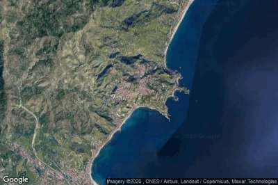 Vue aérienne de Taormina