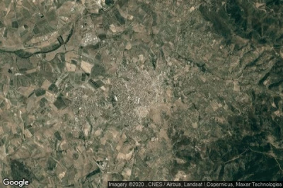 Vue aérienne de Dolianova
