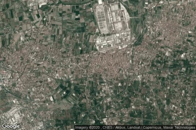 Vue aérienne de Pomigliano d'Arco