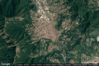 Vue aérienne de Cava de' Tirreni
