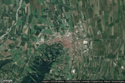 Vue aérienne de Saluzzo