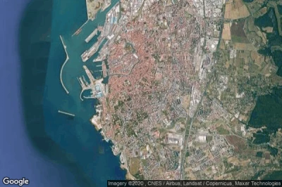 Vue aérienne de Livorno