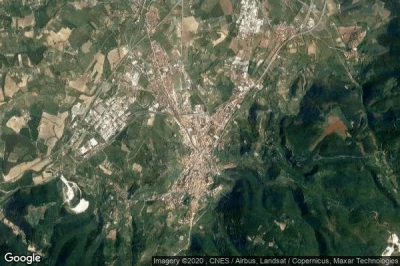 Vue aérienne de Spoleto