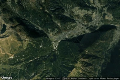 Vue aérienne de Falcade