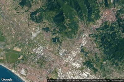 Vue aérienne de Carrara