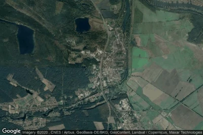 Vue aérienne de Brieskow-Finkenheerd