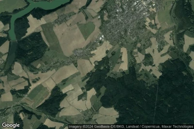 Vue aérienne de Langenwolschendorf