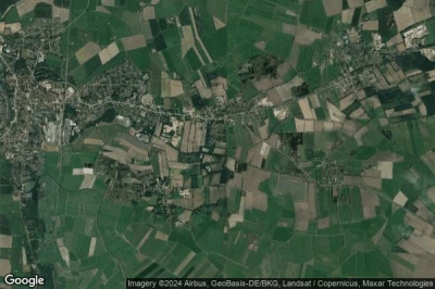 Vue aérienne de Wolmersdorf