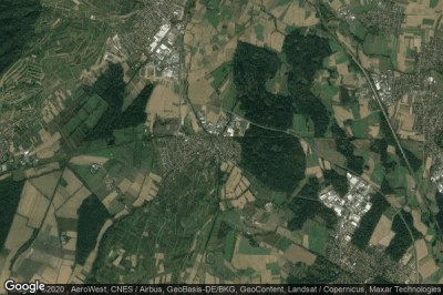 Vue aérienne de Gottenheim