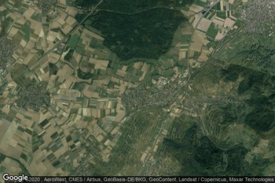 Vue aérienne de Schallstadt