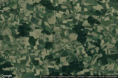 Vue aérienne de Hohenpolding