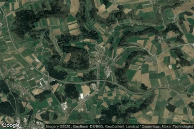Vue aérienne de Pilsach