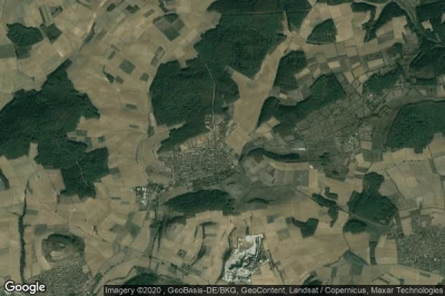 Vue aérienne de Greußenheim