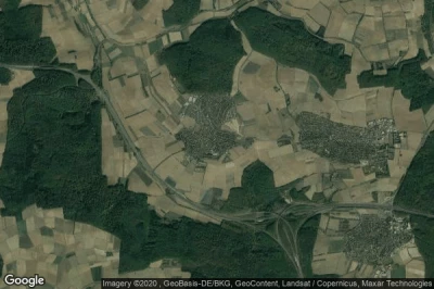 Vue aérienne de Waldbrunn
