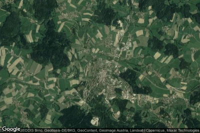 Vue aérienne de Waldkirchen, Stadt