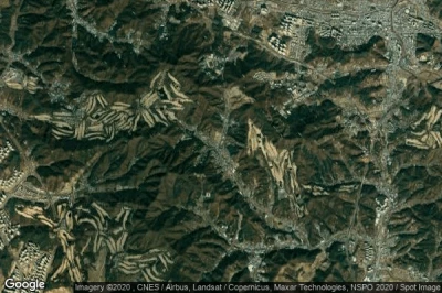 Vue aérienne de Sangdeok