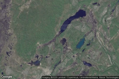 Vue aérienne de Enontekiö