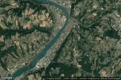 Vue aérienne de Sainte-Colombe