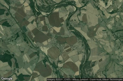 Vue aérienne de Gannay-sur-Loire