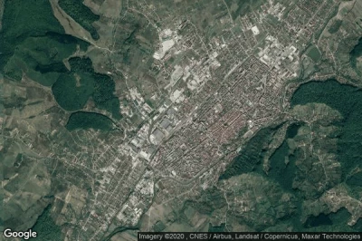 Vue aérienne de Unirea
