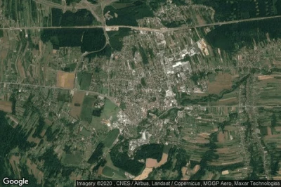 Vue aérienne de Powiat brzeski