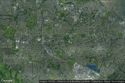 Vue aérienne de Goatstown