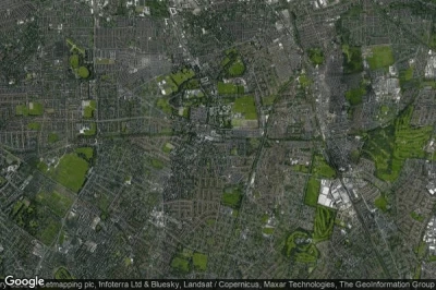 Vue aérienne de Fallowfield