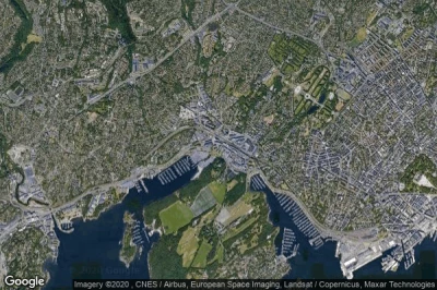 Vue aérienne de Sjolyststranda