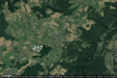 Vue aérienne de Kehlen