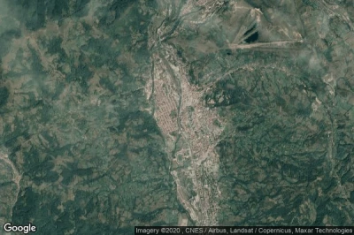 Vue aérienne de Petrosani
