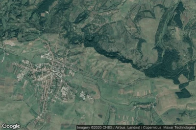 Vue aérienne de Huedin