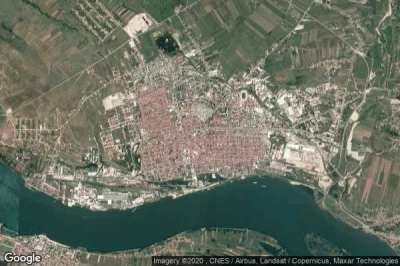 Vue aérienne de Drobeta-Turnu Severin