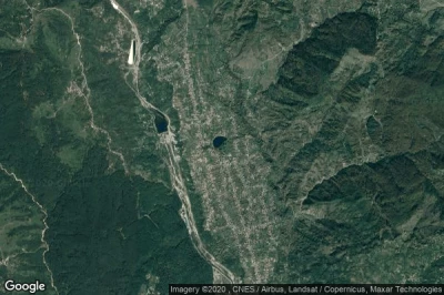 Vue aérienne de Brebu Manastirei