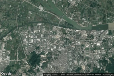 Vue aérienne de Zhongshangang
