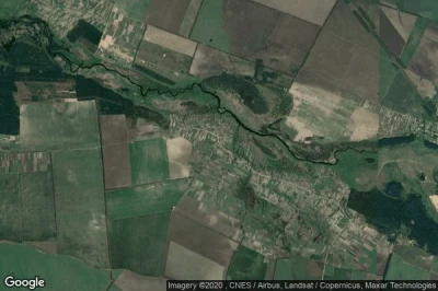 Vue aérienne de Sobolivka
