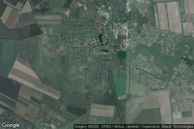 Vue aérienne de Semenivka