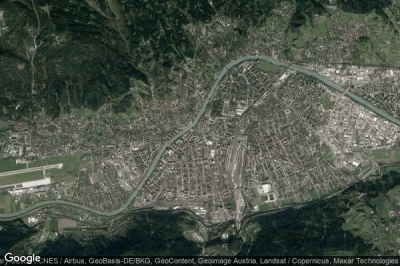 Vue aérienne de Innsbruck (Innenstadt)