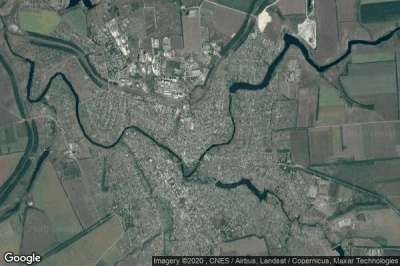 Vue aérienne de Novoukrayinka