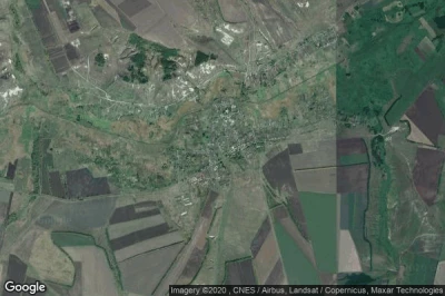 Vue aérienne de Lozno-Oleksandrivka