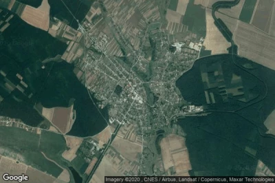 Vue aérienne de Kopychyntsi
