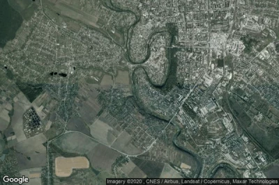 Vue aérienne de Kamieniec Podolski
