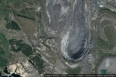 Vue aérienne de Gorishni Plavni