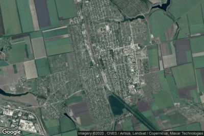 Vue aérienne de Dolynska