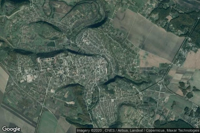 Vue aérienne de Chortkiv