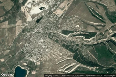 Vue aérienne de Bakhchysaray