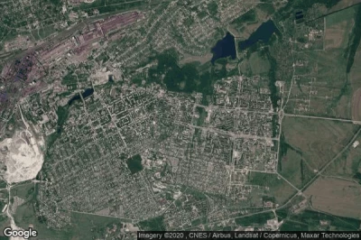 Vue aérienne de Alchevsk